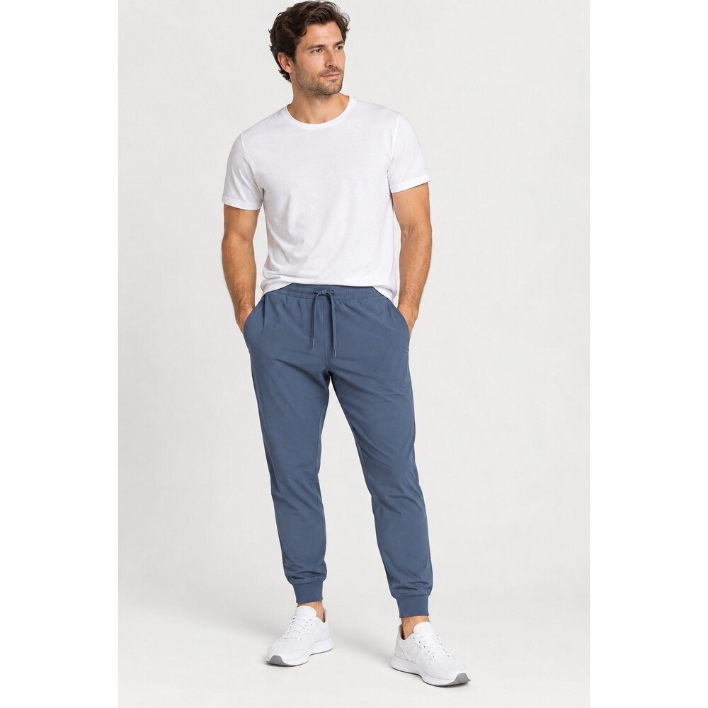 Lululemon ABC Jogger Shorter 27" Warpstreme Pants Men's S Blue M5AQ8S Athletic